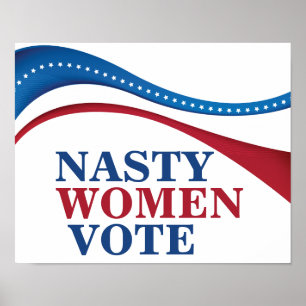 Nasty Women stemt over Amerikaans feministisch pol Poster