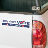 Nasty Women stemt voor Hillary Bumpersticker (Op Truck)