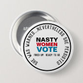 Nasty Women STETE Persist Mod Button (Voorkant /achterkant)