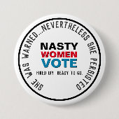 Nasty Women STETE Persist Mod Button (Voorkant)