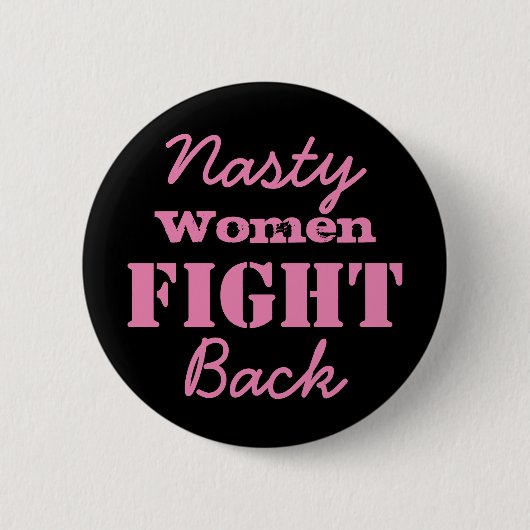 Nasty Women vechten terug Ronde Button 5,7 Cm (Voorkant)