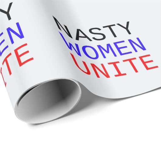 Nasty Women verenigen Cadeaupapier (Rol Hoek)