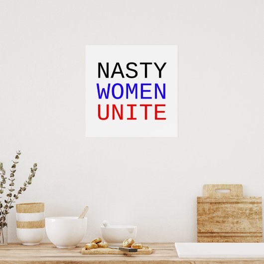 Nasty Women verenigen Poster (Keuken)