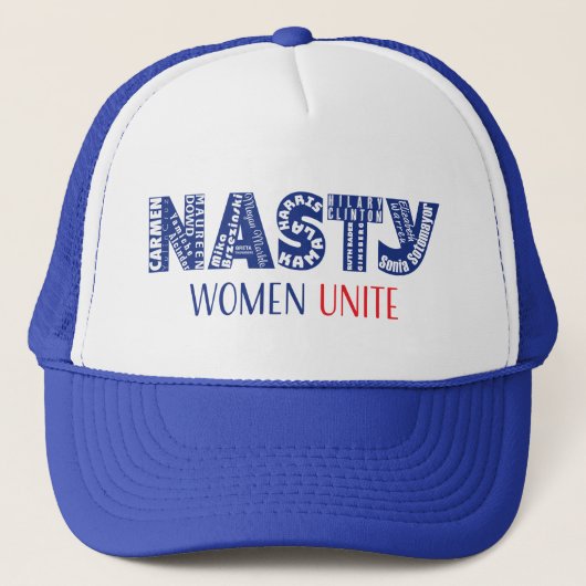 Nasty Women verenigt Trucker Hat Pet (Voorkant)