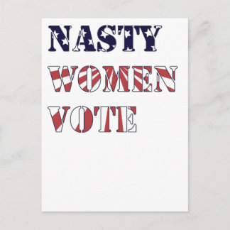Nasty Women Vote Briefkaart