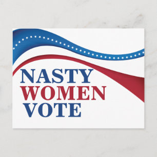Nasty Women Vote Briefkaart