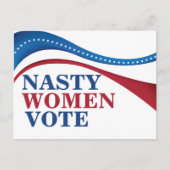Nasty Women Vote Briefkaart (Voorkant)