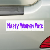 Nasty Women Vote Bumpersticker (Op auto)