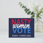 Nasty Women Vote II Briefkaart (Staand voorkant)