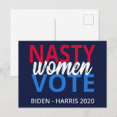 Nasty Women Vote II Briefkaart (Voorkant / Achterkant)