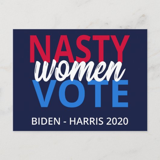Nasty Women Vote II Briefkaart (Voorkant)