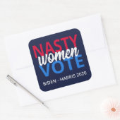 Nasty Women Vote II Vierkante Sticker (Envelop)