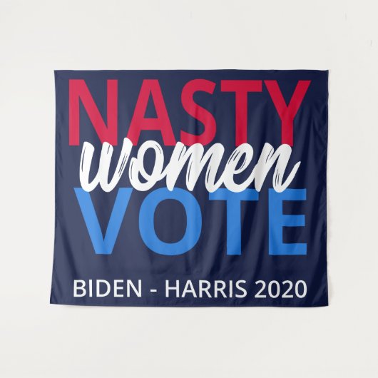 Nasty Women Vote II Wandkleed (Voorkant (horizontaal))