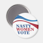 Nasty Women Vote Magneet (Voorkant / Achterkant)