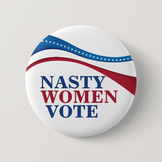 Nasty Women Vote Ronde Button 5,7 Cm (Voorkant)