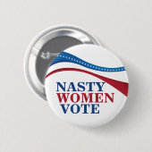 Nasty Women Vote Ronde Button 5,7 Cm (Voorkant /achterkant)