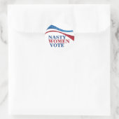 Nasty Women Vote Ronde Sticker (Tas)