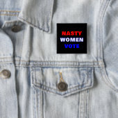 Nasty Women Vote Vierkante Button 5,1 Cm (In situ)