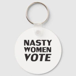 'Nasty Women Vote' zwart wit Sleutelhanger