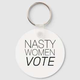 'Nasty Women Vote' zwart wit Sleutelhanger