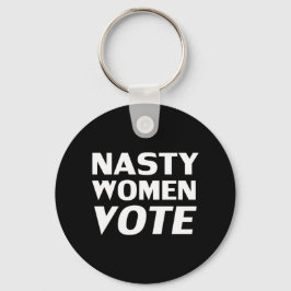 'Nasty Women Vote' zwart wit Sleutelhanger