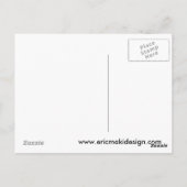 nat herfstblad 2 briefkaart (Achterkant)