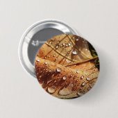 Nat herfstblad - Button (Voorkant /achterkant)