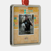 Nat kat en pistool metalen ornament (Rechts)