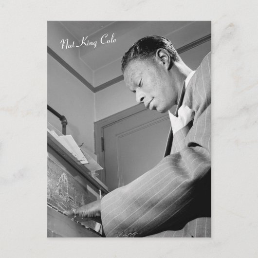 Nat King Cole Briefkaart (Voorkant)