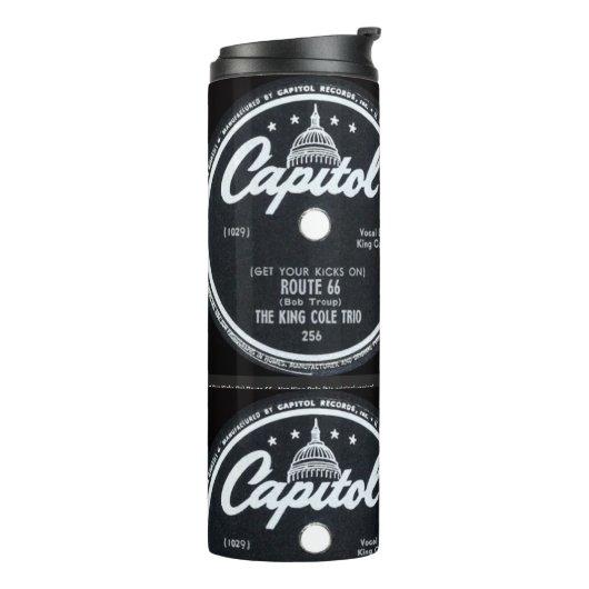 "Nat King Cole-Get your kicks-rt 66-" Thermosbeker (Gedraaid links)