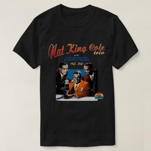 Nat King Cole Nathaniel Adams Coles American Singe T-shirt (Design voorkant)