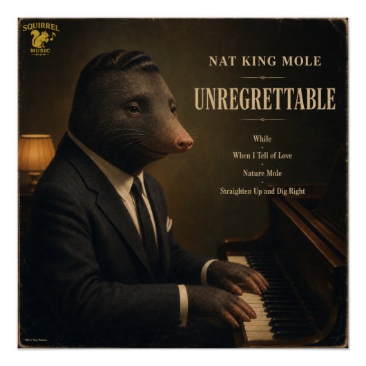 Nat King Mole Album: een Parodie Perfect Poster (Voorkant)