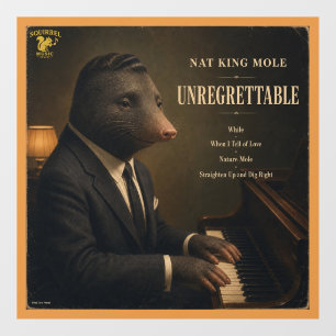 Nat King Mole Album: een Parodie Raamsticker