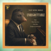 Nat King Mole Album: een Parodie Raamsticker (Vel 3)