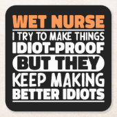 Nat Verpleegster Ik probeer het grappig te maken z Kartonnen Onderzetters (Voorkant)