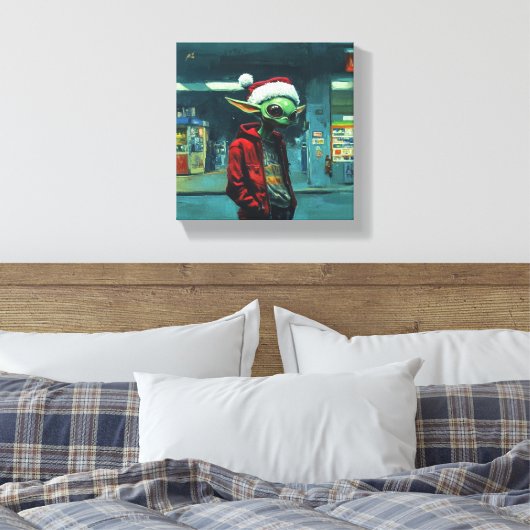 Natal Alien Canvas Afdruk (Insitu (Slaapkamer))