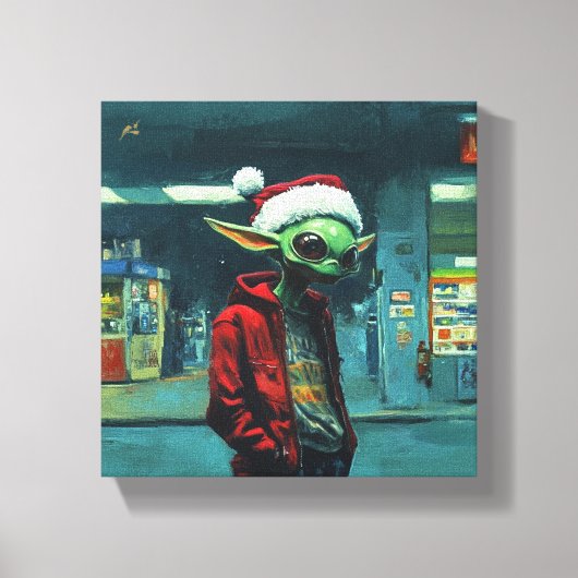 Natal Alien Canvas Afdruk (Voorkant)
