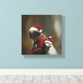 Natal Astronauta Canvas Afdruk