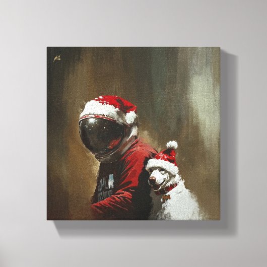 Natal Astronauta Canvas Afdruk (Voorkant)