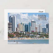 Natal Brazil City Beach Briefkaart (Voorkant / Achterkant)