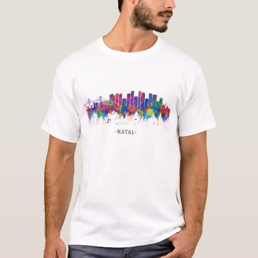 Natal Brazilië Skyline T-shirt (Voorkant)