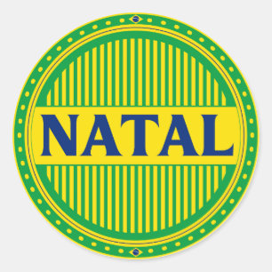 Natal City Pride – Braziliaanse identiteit Ronde Sticker