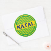 Natal City Pride – Braziliaanse identiteit Ronde Sticker (Envelop)