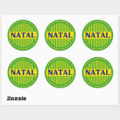 Natal City Pride – Braziliaanse identiteit Ronde Sticker (Vel)