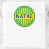 Natal City Pride – Braziliaanse identiteit Ronde Sticker (Tas)
