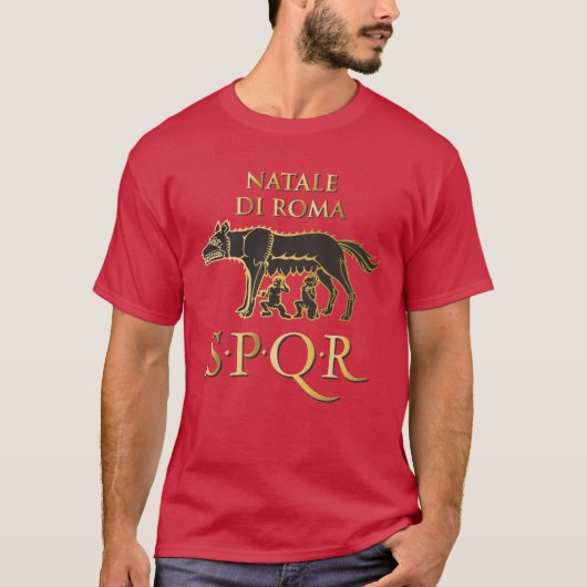 Natale di Roma SPQR T-shirt (Voorkant)