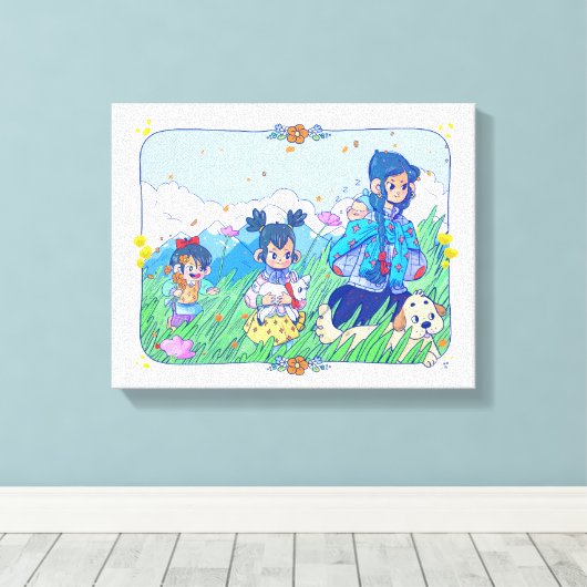 Natali Koromoto Canvas Afdruk (Insitu (Houten vloer))