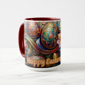 NATALIA ~ EASTER MUG ~ Flowers Eggs~  Mok (Voorkant links)