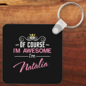 Natalia Natuurlijk ben ik Geweldige naam Sleutelhanger (Achterkant)