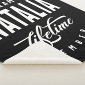 Natalia Persoonlijke naam Birthday Gift Sherpa Deken (3/4)